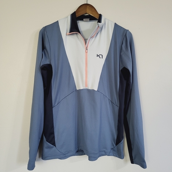 Kari Traa Sweaters - Kari Traa Karen Half Zip Midlayer Fleece Sporty Sweater Large